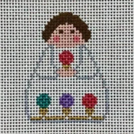 Christmas Lights Stitch-It Angel Needlepoint Canvas