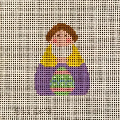 Easter Egg Stitch-It Angel Needlepoint Canvas