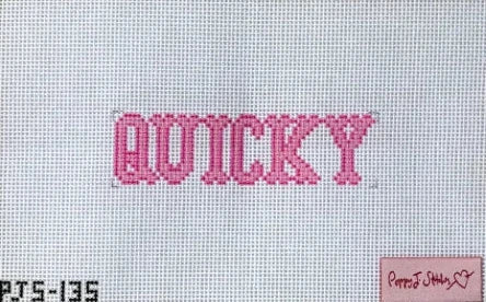 Pink Quicky Mini Needlepoint Canvas