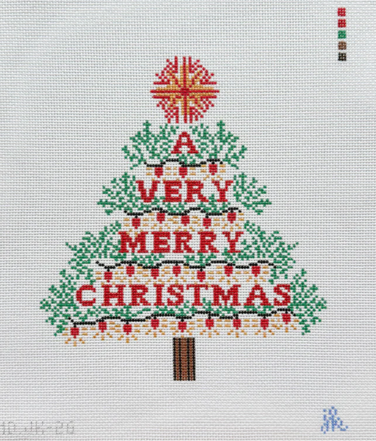 A Very Merry Christmas Needlepoint Canvas