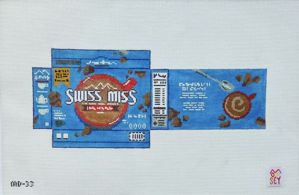 3D Hot Cocoa Needlepoint Canvas