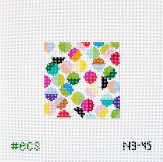 4" Lulu Square Needlepoint Canvas