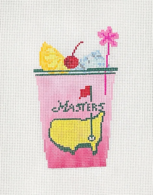 Azalia Cocktail Needlepoint Canvas