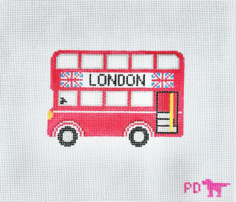 London Bus Needlepoint Canvas