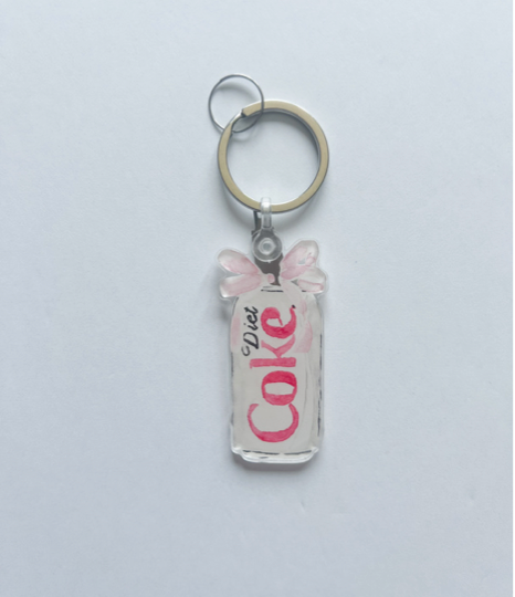 Keychain & Needle Threader: Diet Soda