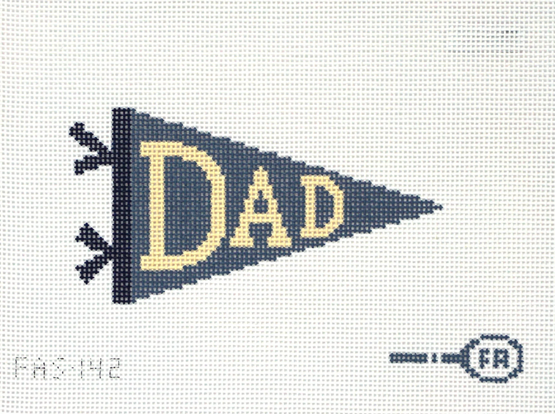 Dad Pennant Needlepoint Canvas