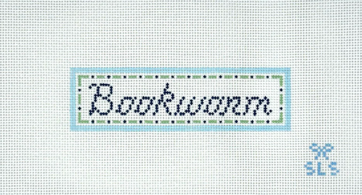 Bookworm Needlepoint Canvas