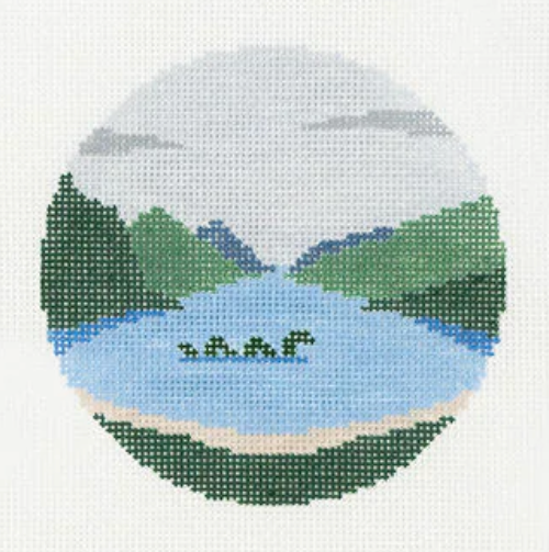 Nessie Round Needlepoint Canvas