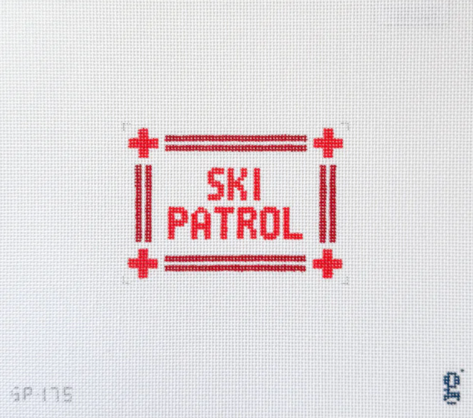 Ski Patrol Needlepoint Canvas