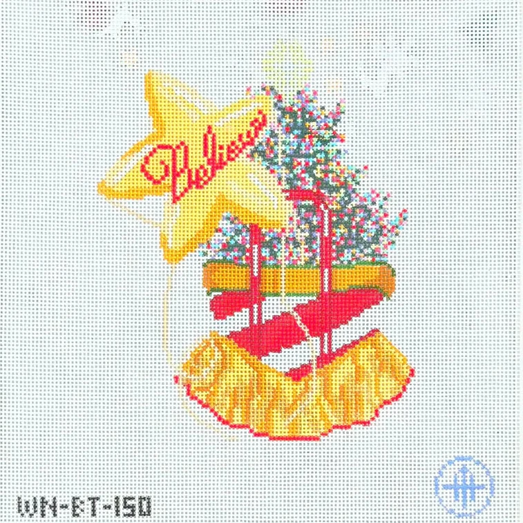 Sparkle In The City Boat Tote Needlepoint Canvas