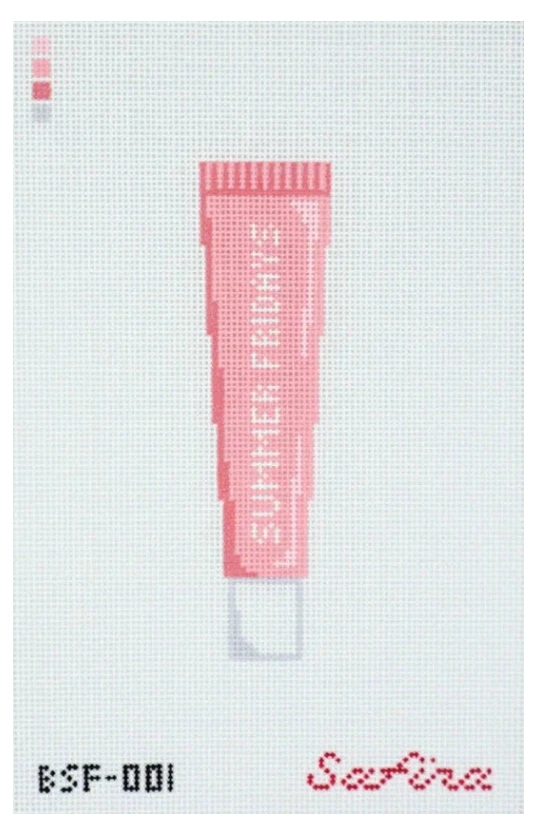 Summer Fridays Lip Balm Needlepoint Canvas