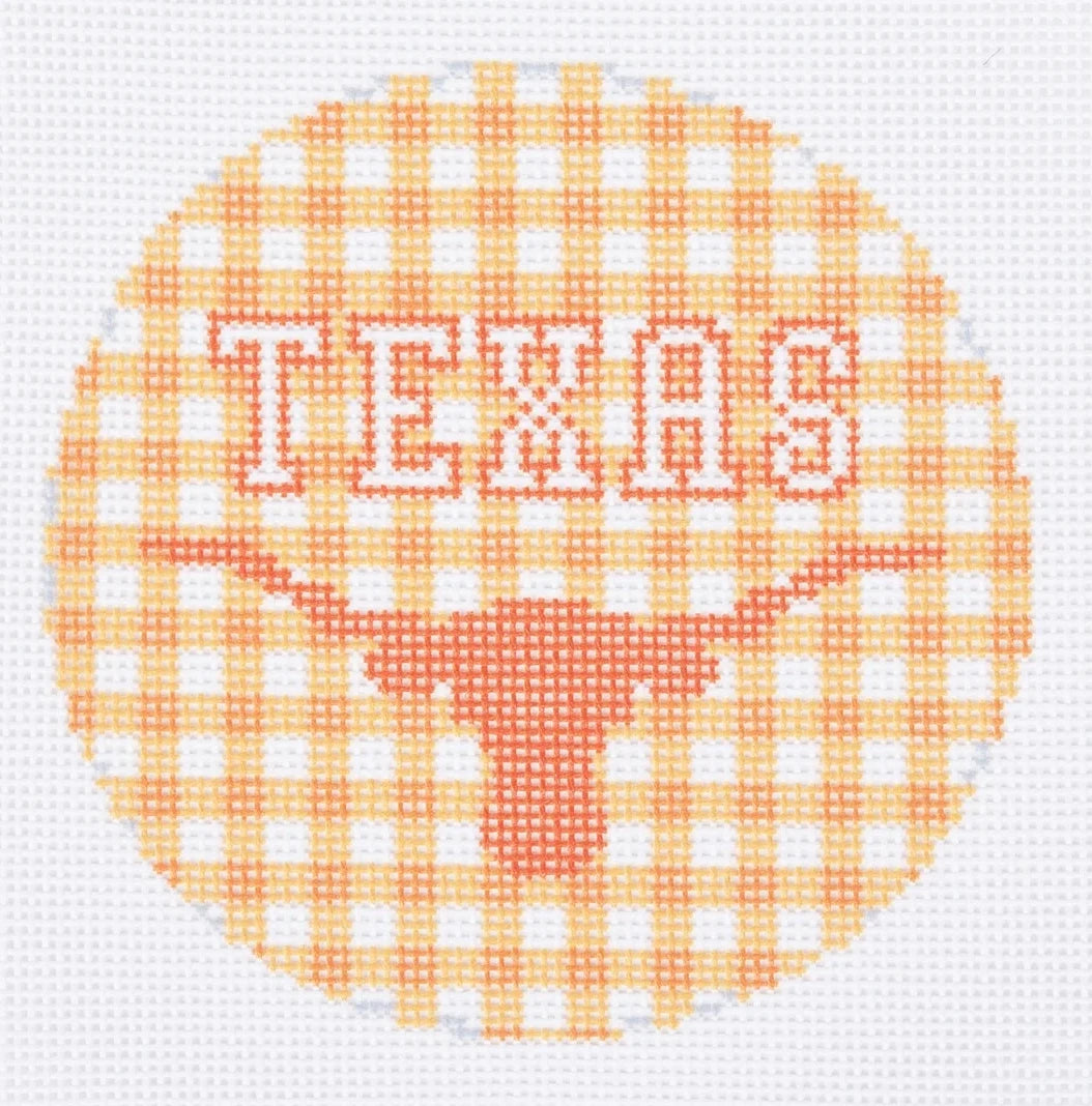 Texas Round Needlepoint Canvas