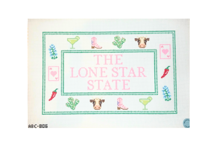 The Lone Star State: Texas Needlepoint Canvas