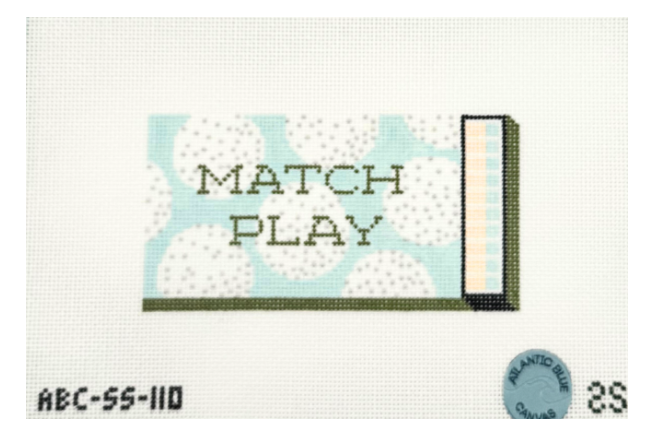 Match Play Golf Matchbook Needlepoint Canvas