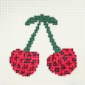 Cherry Disco Needlepoint Canvas