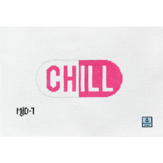 Chill Pill Needlepoint Canvas