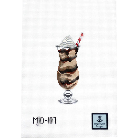 Frozen Mudslide cocktail Needlepoint Canvas