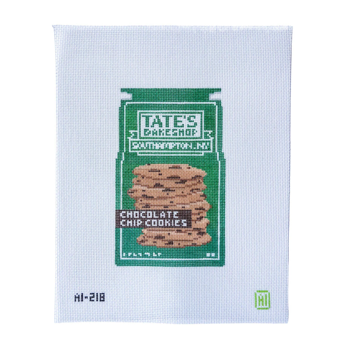 Chocolate Chip Cookie Bag Needlepoint Canvas