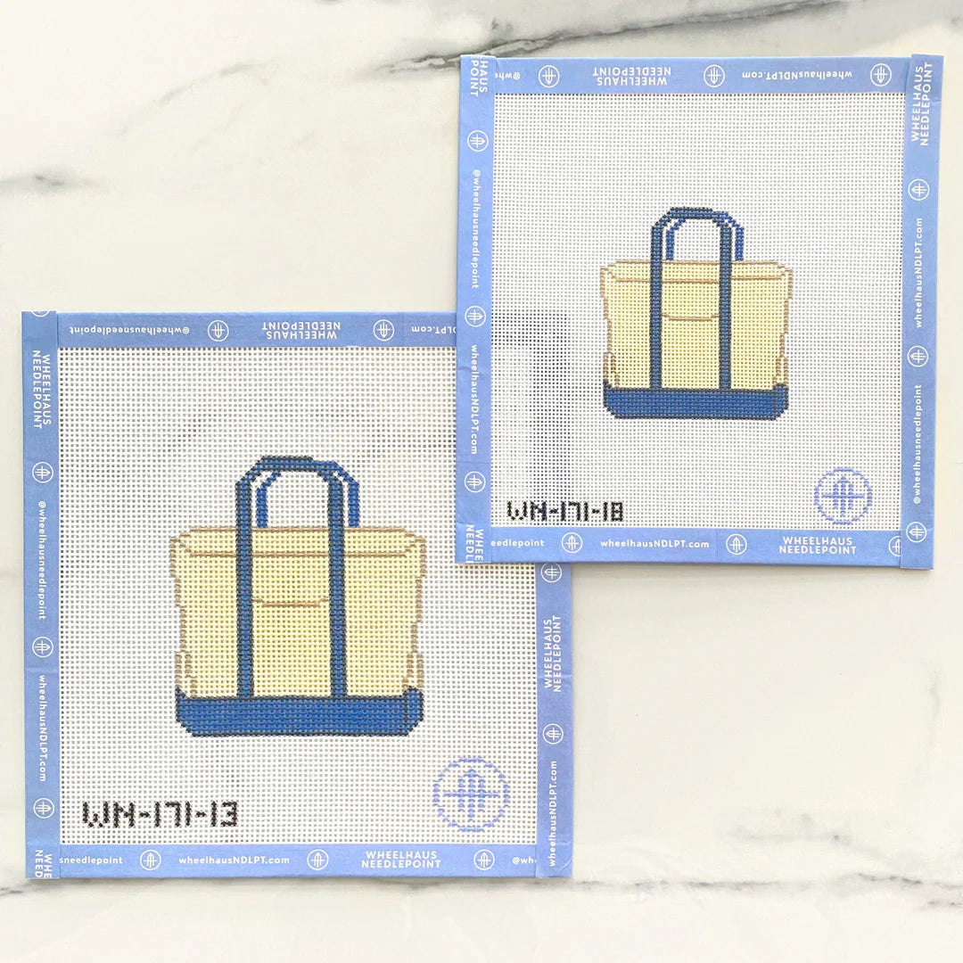 Plain Blue Boat Tote (13M) Needlepoint Canvas