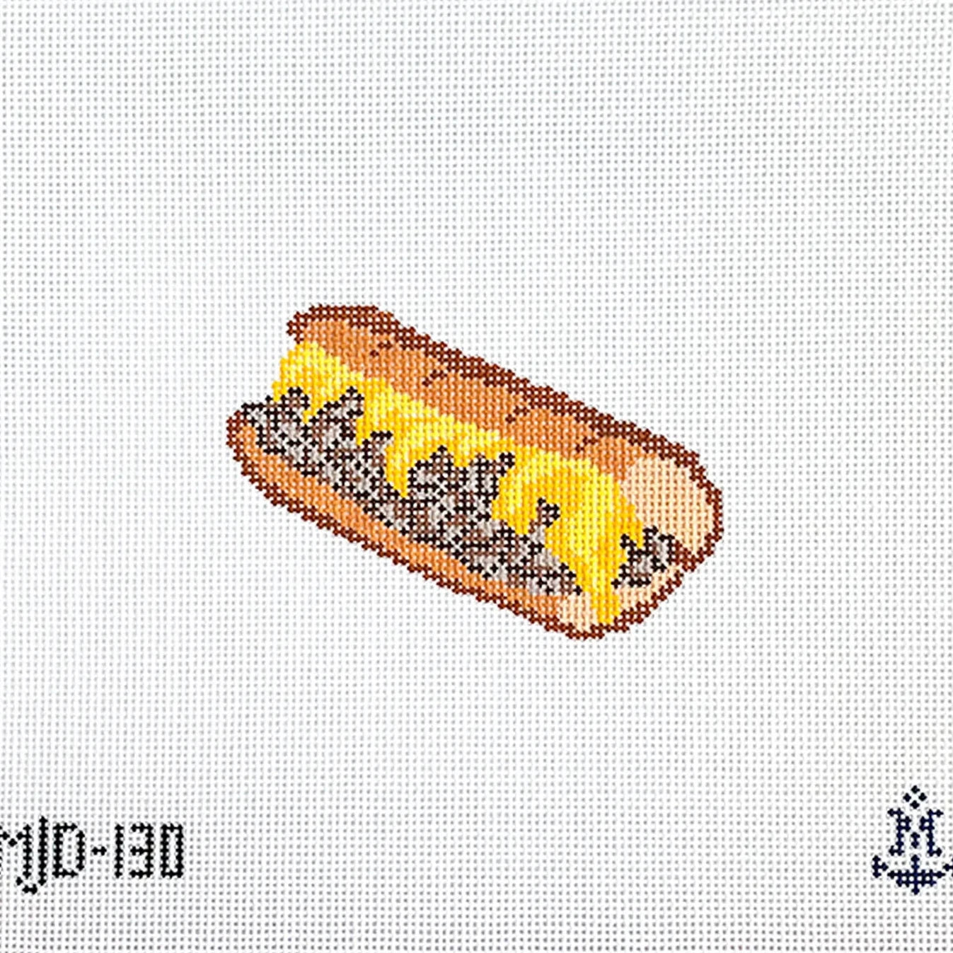 Philly Cheesesteak Needlepoint Canvas