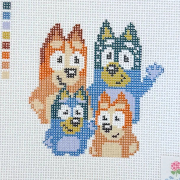 The Pup Pack Needlepoint Canvas