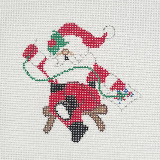 Needlepointing Santa Needlepoint Canvas