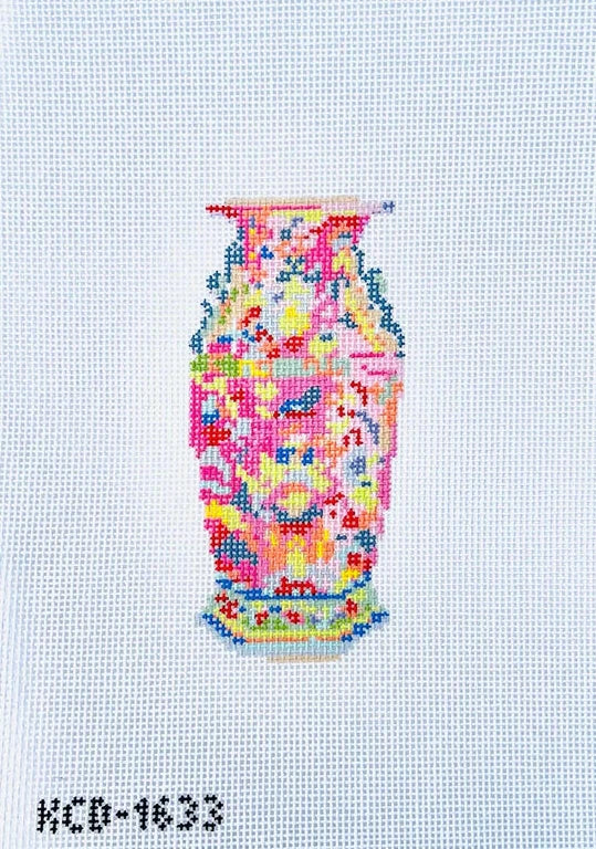 Haute Chinoiserie Pink Needlepoint Canvas