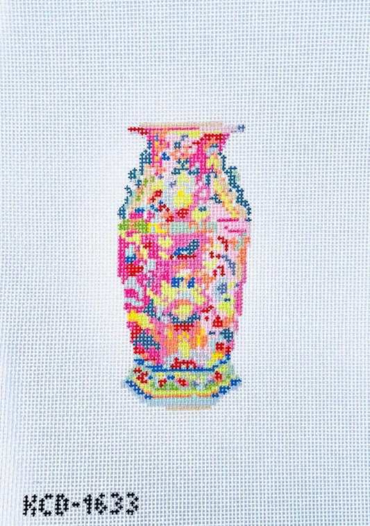 Haute Chinoiserie Pink Needlepoint Canvas