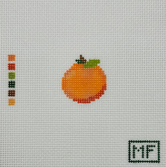 Mini Orange Needlepoint Canvas