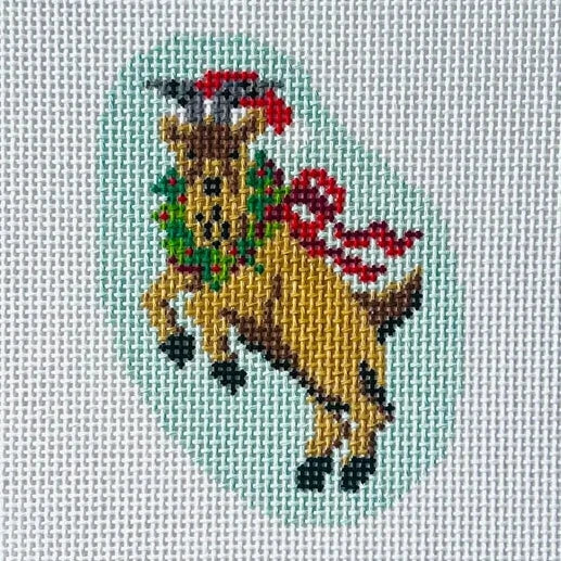Holiday Goat Needlepoint Canvas
