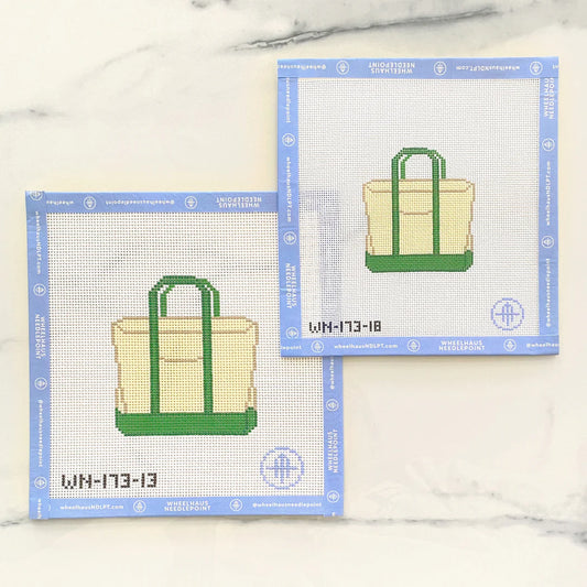 Plain Green Boat Tote (13M) Needlepoint Canvas