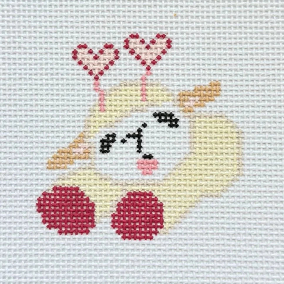 Lovey Lamb Dog Toy Needlepoint Canvas