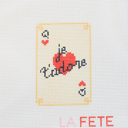 Le T'adore Card Needlepoint Canvas