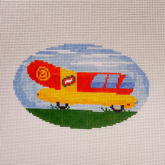Weinermobile Needlepoint Canvas