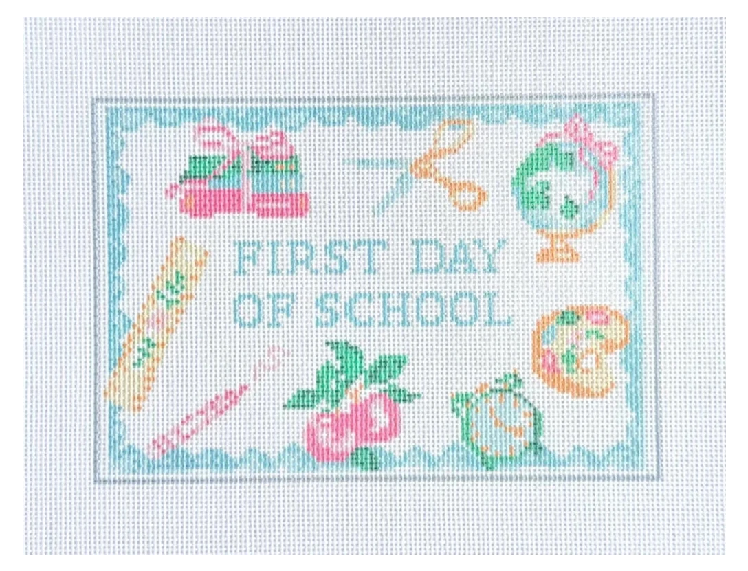 First Day and Last Day of School Needlepoint Canvas Set