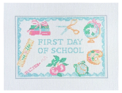 First Day and Last Day of School Needlepoint Canvas Set