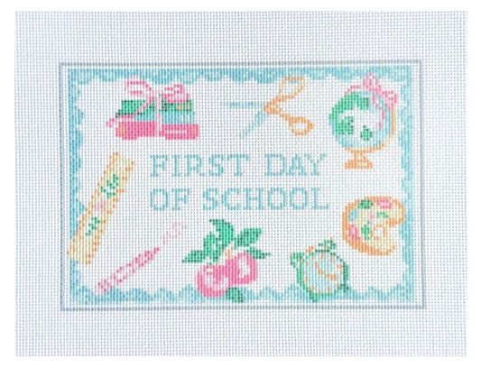First Day and Last Day of School Needlepoint Canvas Set