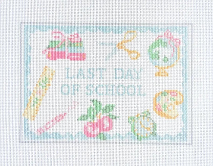 First Day and Last Day of School Needlepoint Canvas Set