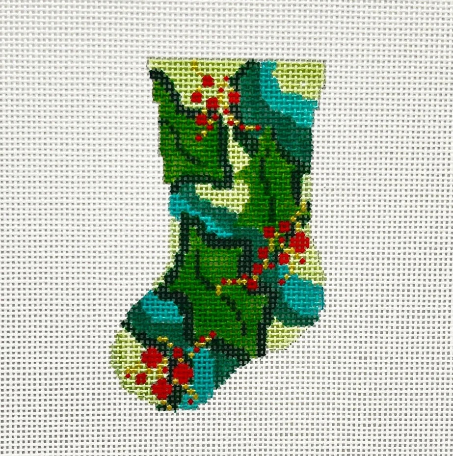 Mini Berries Stocking Needlepoint Canvas