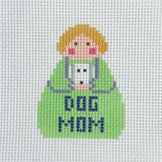 Dog Mom Stitch-It Angel Needlepoint Canvas