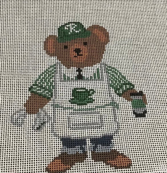 Ralph's Coffee Bear Needlepoint Canvas