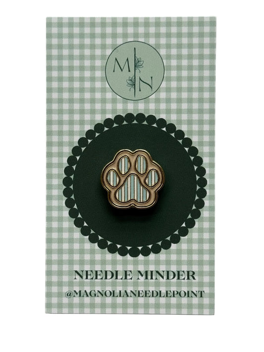 Small Blue Striped Paw Needle Minder