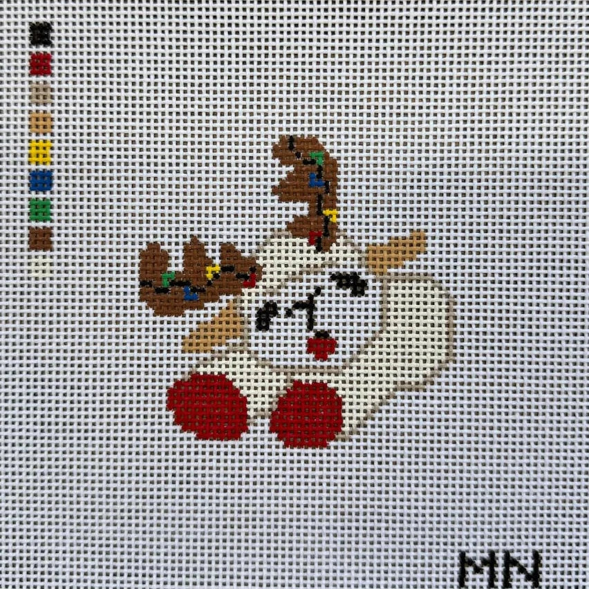 Christmas Lamb Dog Toy Needlepoint Canvas