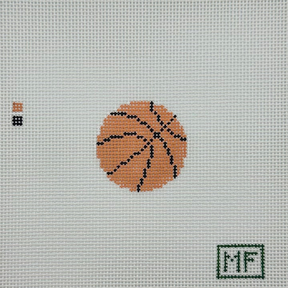 Mini Basketball Needlepoint Canvas