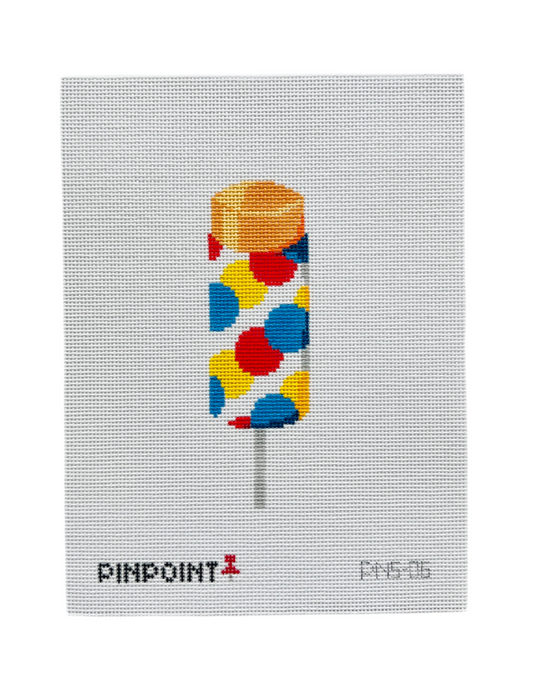 Orange Push Pop Needlepoint Canvas