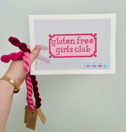 Gluten Free Girls Club Needlepoint Canvas