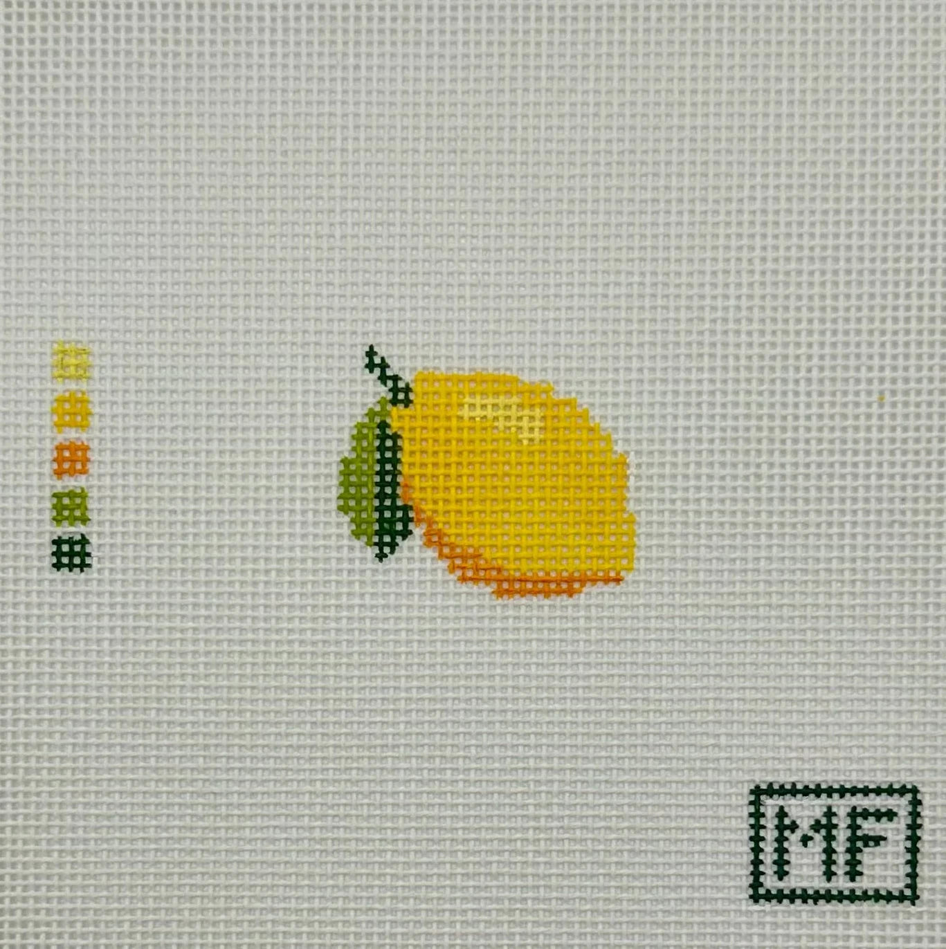 Mini Lemon Needlepoint Canvas