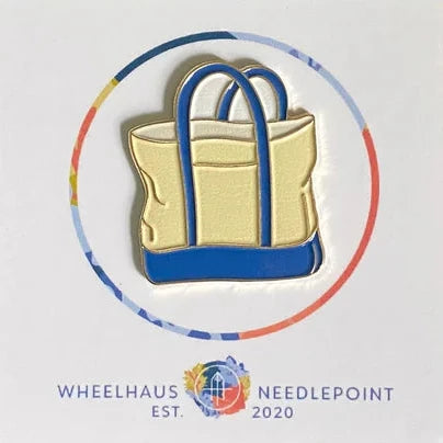 Navy Boat Tote Needle Minder