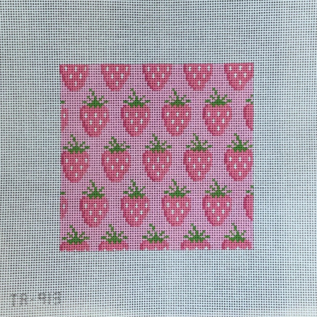 Strawberries Needlepoint Canvas