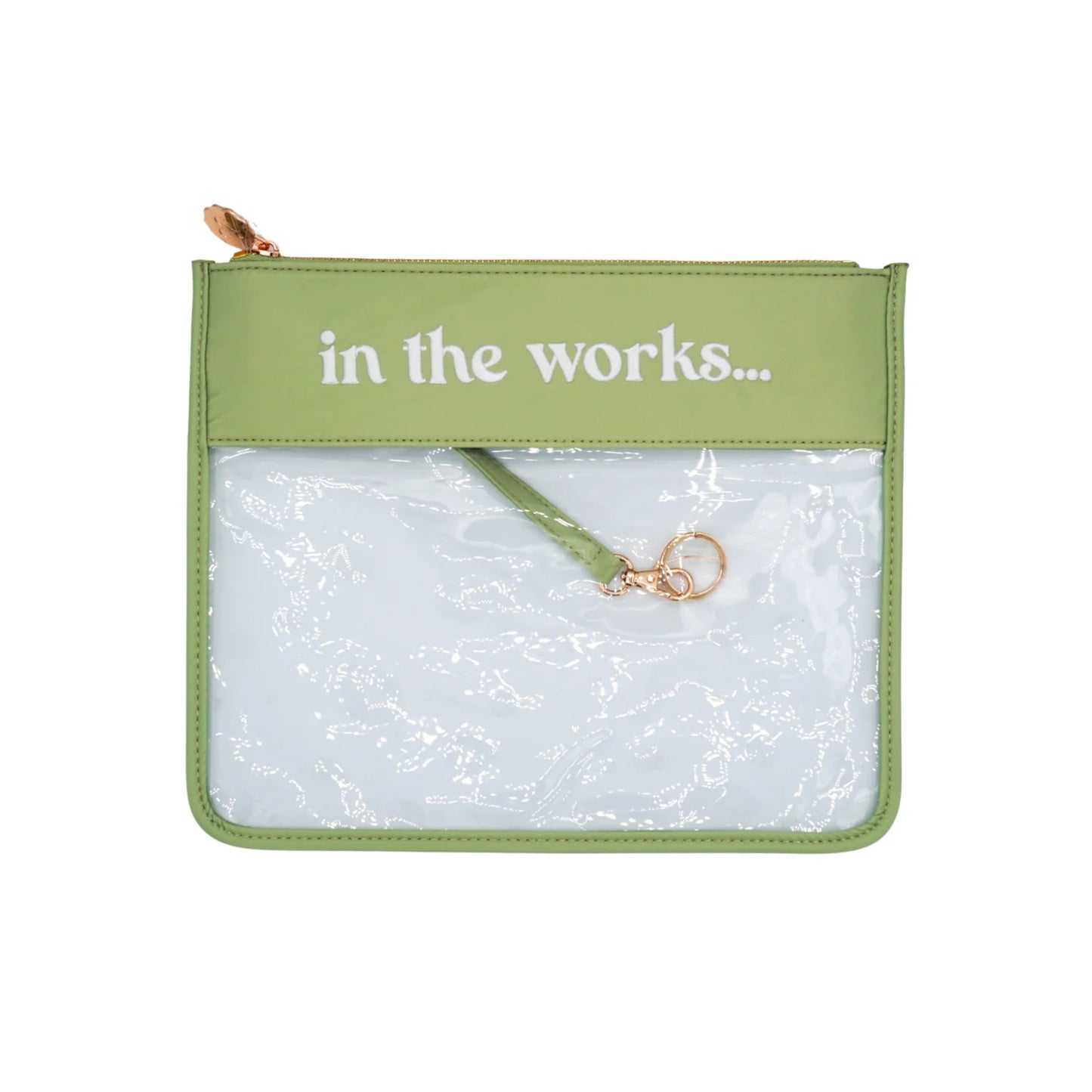 Tiny In the Works Project Bag - Sage Green